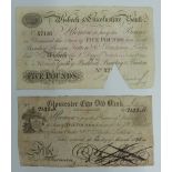 Gloucester City Old Bank, Provincial banknote, dated 25th March 1835, signed by J S Surman and