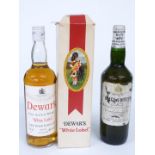 Buchanan's 'Black & White' Choice Old Scotch Whisky 26 2/3 fl oz 70 proof and a Dewar's 'White