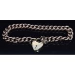 A 9ct rose gold curb link bracelet, 13.9g