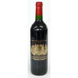 Chateau Palmer 2000 Margaux / Medoc red wine, 75cl bottle, 13% vol. This lot has been stored 'en