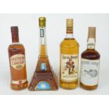 Two bottles of Southern Comfort, one 26 ⅔ fl oz 87 proof the other 70cl 35% vol, together with a