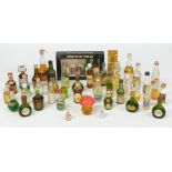 Approximately 50 alcoholic miniatures including 'Spirits of Wales' in presentation box, Irish