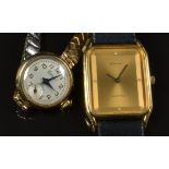 Two ladies wristwatches, one gold plated marked Turler to the dial the other Everite 9ct gold.