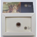 2009 Royal Mint gold quarter sovereign, bullion standard, in presentation pack