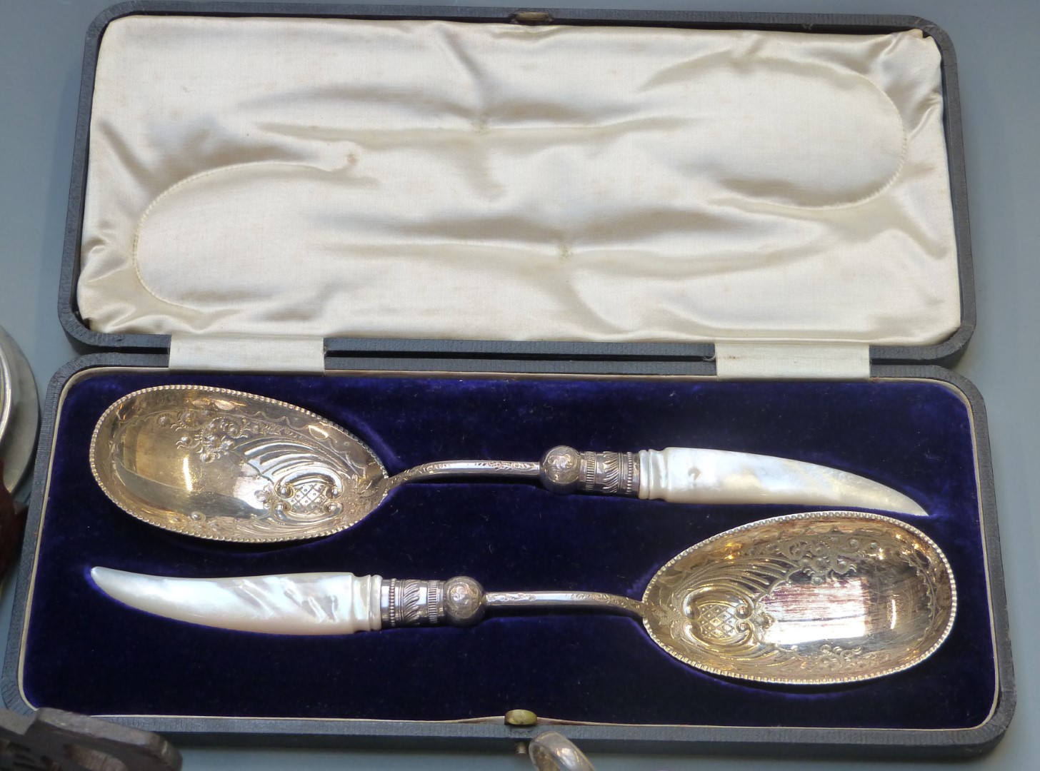 Large collection of silver plated and metal ware including swing handled dish, length 31cm, - Image 4 of 7
