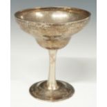 George V hallmarked silver chalice, Sheffield 1913 maker Harrison Brothers & Howson, height 10cm,