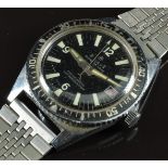 Wilson Super De Luxe skin diver gentleman's wristwatch with date aperture, luminous hands and hour