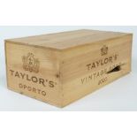 A case of six bottles of Taylor's 2000 Vintage Port, from M & Co London