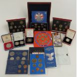 Royal Mint coins to include two cased silver Piedfort examples 1996 football and 1997 fifty pence,