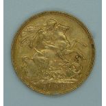 1908 Edward VII gold full sovereign