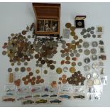 A collection of sundry overseas coinage, 19thC onwards, together with some UK examples, modern