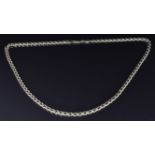 A 9ct gold curb link necklace, 25.1g, length 53cm
