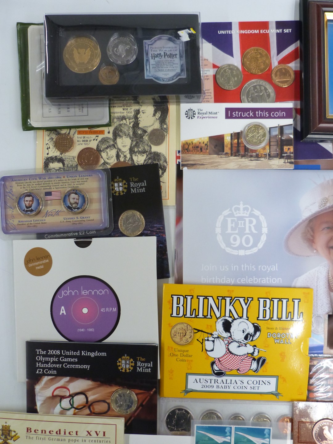 A collection of coin presentation packs to include 2009 'Blinky Bill' Australian coin set, Harry - Image 2 of 6