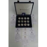 Westminster Coins Diamond Wedding silver coin collection in presentation case with certificates (