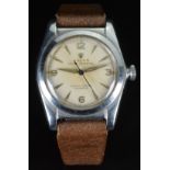 Rolex Oyster Perpetual gentleman's automatic wristwatch ref. 2940 with bubble back, blued centre