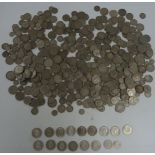 Approximately 4385g of pre-1947 UK silver coinage including high grade near uncirculated examples