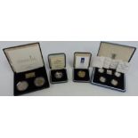 Royal Mint silver proof Piedfort collection comprising a set of four £1 coins 1994-1997, a 1992