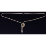 An 18ct gold knot necklace, 14.4g, length 40cm