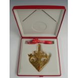 Georg Jensen for Royal Copenhagen cased 1992 Christmas mobile / decoration, width of case 16cm