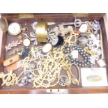 A collection of jewellery including cameo, Victorian bangle, watches, Victorian brooches, etc