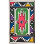 Esther Mahlangu; Untitled (Ndebele Patterns)