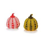 Yayoi Kusama; Red and Yellow Pumpkin, two