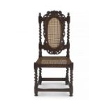 A Cape van der Stel stinkwood side chair, first half 18th century