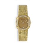 Lady's 18ct yellow gold and diamond-set 'Ellipse' Patek Philippe wristwatch, Ref. 4498, 1980s