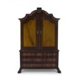 A Cape stinkwood satinwood and beefwood armoire, late 18th/early 19th century