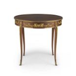 A French kingwood and gilt-metal-mounted occasional table, late 19th/early 20th century