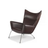 A Danish CH445 Wingchair designed in 1960 by Hans J. Wegner for Carl Hansen & SÃ¸n