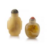 A Chinese â€˜shadowâ€™ agate snuff bottle, Qing Dynasty, 19th century