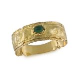 Tourmaline and gold bangle, designed by Conti