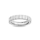 Diamond and platinum eternity ring