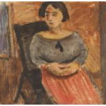 Wolf Kibel; Seated Woman