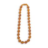 String of amber beads