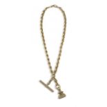 9ct gold watch chain necklace
