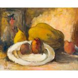 Alexander Rose-Innes; Still Life with Plate and Fruit