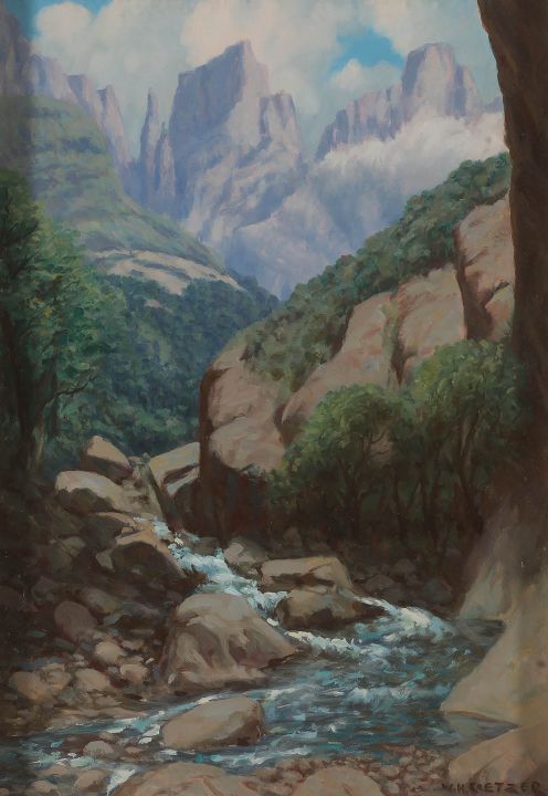 Willem Hermanus Coetzer; Tugela Gorge, Mt aux Sources