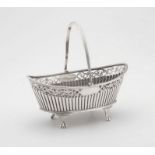 A Victorian silver basket, maker's initials CF, Sheffield, 1886, retailed by Mappin & Webb, London