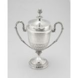 An Edward VII silver trophy cup, Hawksworth, Eyre & Co Ltd, London, 1903