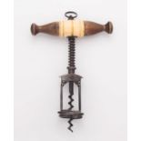 A spring loaded steel corkscrew, DR Patent No. 70870, late 19th century