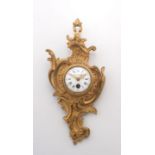 A Louis XV style gilt wall-mounted clock, Balthazar, Paris