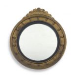 A Regency giltwood convex mirror