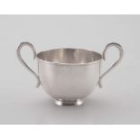 A Chinese Export silver two-handled loving cup, marks partly indistinct, early 20th century