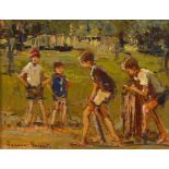 Adriaan Boshoff; Boys Playing Cricket