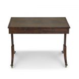 A Regency rosewood-veneered writing table