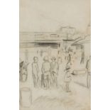 Strat Caldecott; Street Scene with Children