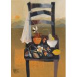 Susan Helm Davies; Black Chair in Landscape