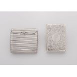 A George V silver cigarette case, Cohen & Charles, London, 1911, with import marks, .925 sterling